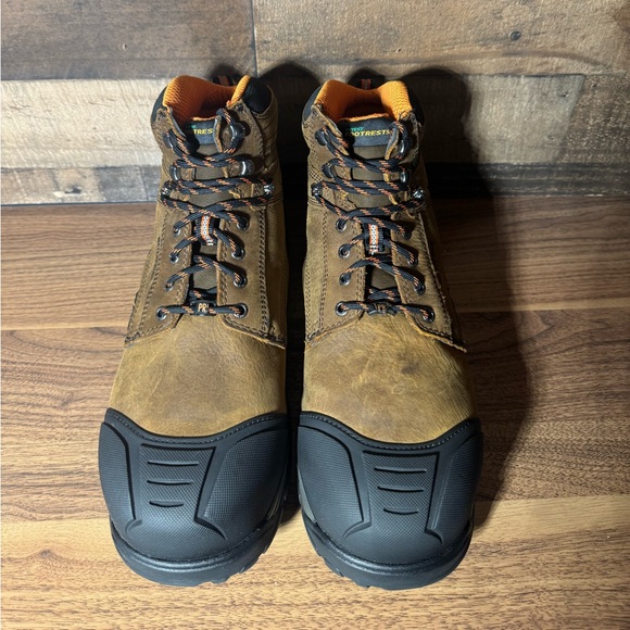 HYTEST K13562 Men's Brown, Comp Toe, EH, Met Guard, PR, Waterproof SZ 13W - Picture 3 of 10